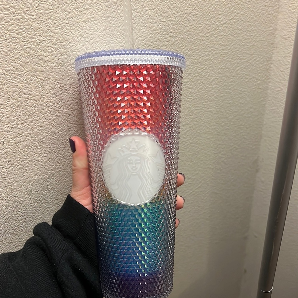 Rainbow Starbucks Tumbler